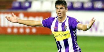 El ariete emeritense llegó al filial del Celta de Vigo procedente de otro filial, el del Valladolid.