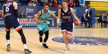 Imagen en uno de los partidos de la presente temporada liguera en la Liga LEB Oro.
