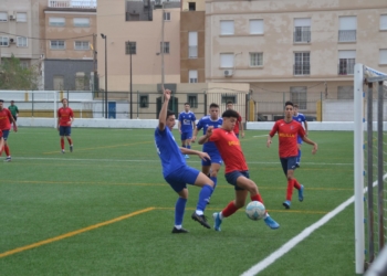 Imagen de uno de los partidos de la escuadra melillense en su liga.