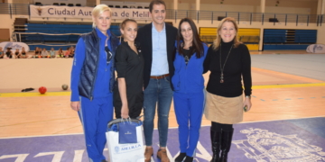El consejero de Deportes, Rachid Bussian en el centro, estará este jueves en tierras madrileñas.