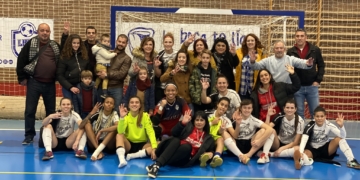 Las melillenses celebraron por todo lo alto la consecución de estos tres puntos en juego.