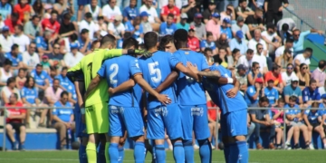 Jugadores de la escuadra del Getafe B.