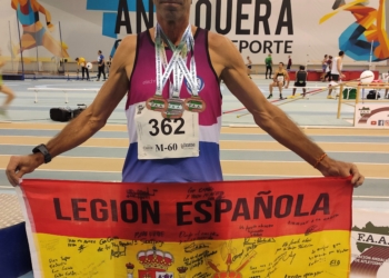 El melillense, con sus medallas conseguidas.