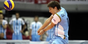 El nuevo jugador del cuadro melillense, en uno de sus partidos en la liga argentina.