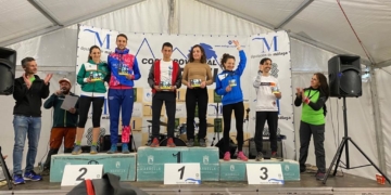 El deporte melillense en el mundo del trail se volvió a subir a un pódium.