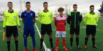 Trío arbitral que estará presente en el estadio municipal Álvarez Claro de nuestra ciudad.