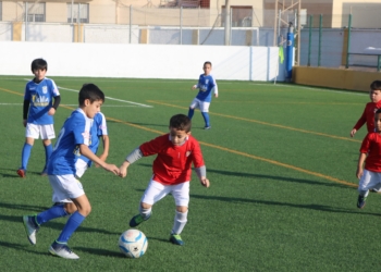 Imagen de uno de los partidos del las categorías inferiores del Melilla.