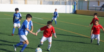 Imagen de uno de los partidos del las categorías inferiores del Melilla.