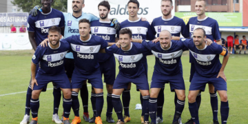 Imagen de uno de los once iniciales del Marino esta temporada.