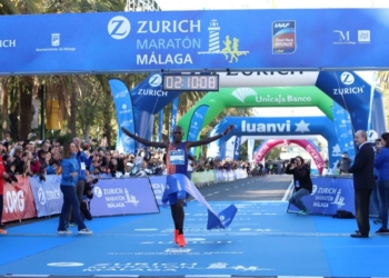 Primer clasificado, en una prueba atlética en tierras malagueñas.