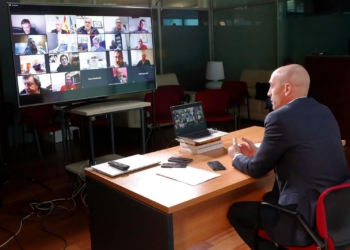 Luis Rubiales, presidente de la Real Federación Española de Fútbol.