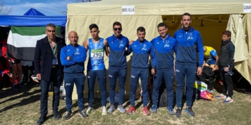 Integrantes de la expedición de la Federación Melillense de Atletismo que se desplazó hasta tierras zaragozanas.