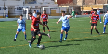 Imagen de uno de los partidos de los melillenses en esta categoría nacional.