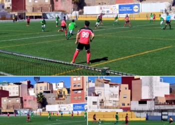 Partido de la liga autonómica jugado en La Espiguera.