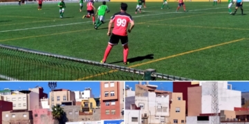 Partido de la liga autonómica jugado en La Espiguera.