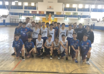 Integrantes del equipo masculino de la Federación Melillense de Baloncesto.