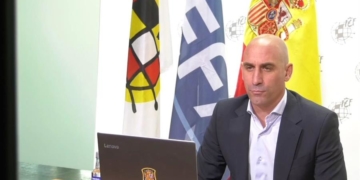 Luis Rubiales, presidente de la Real Federación Española de Fútbol.