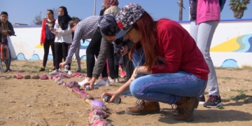 Imagen del desarrollo de la performance del IES Rusadir en 2019.