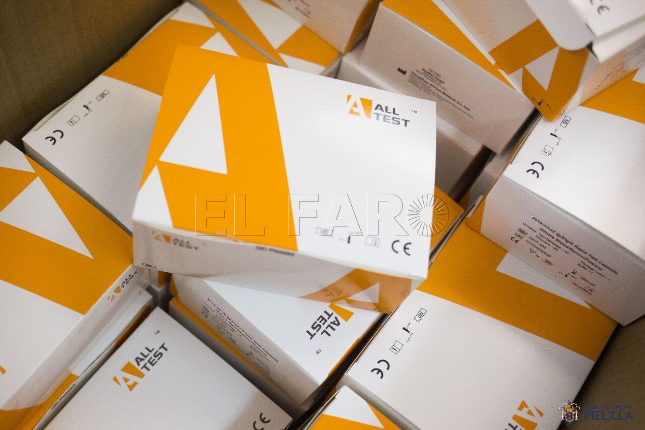 Llegan 4.000 test, 1.000 donados por Andalucía, y se han hecho ya 3.500 pruebas