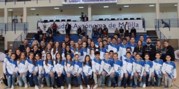 Jugadores de la cantera de la Federación Melillense de Baloncesto.