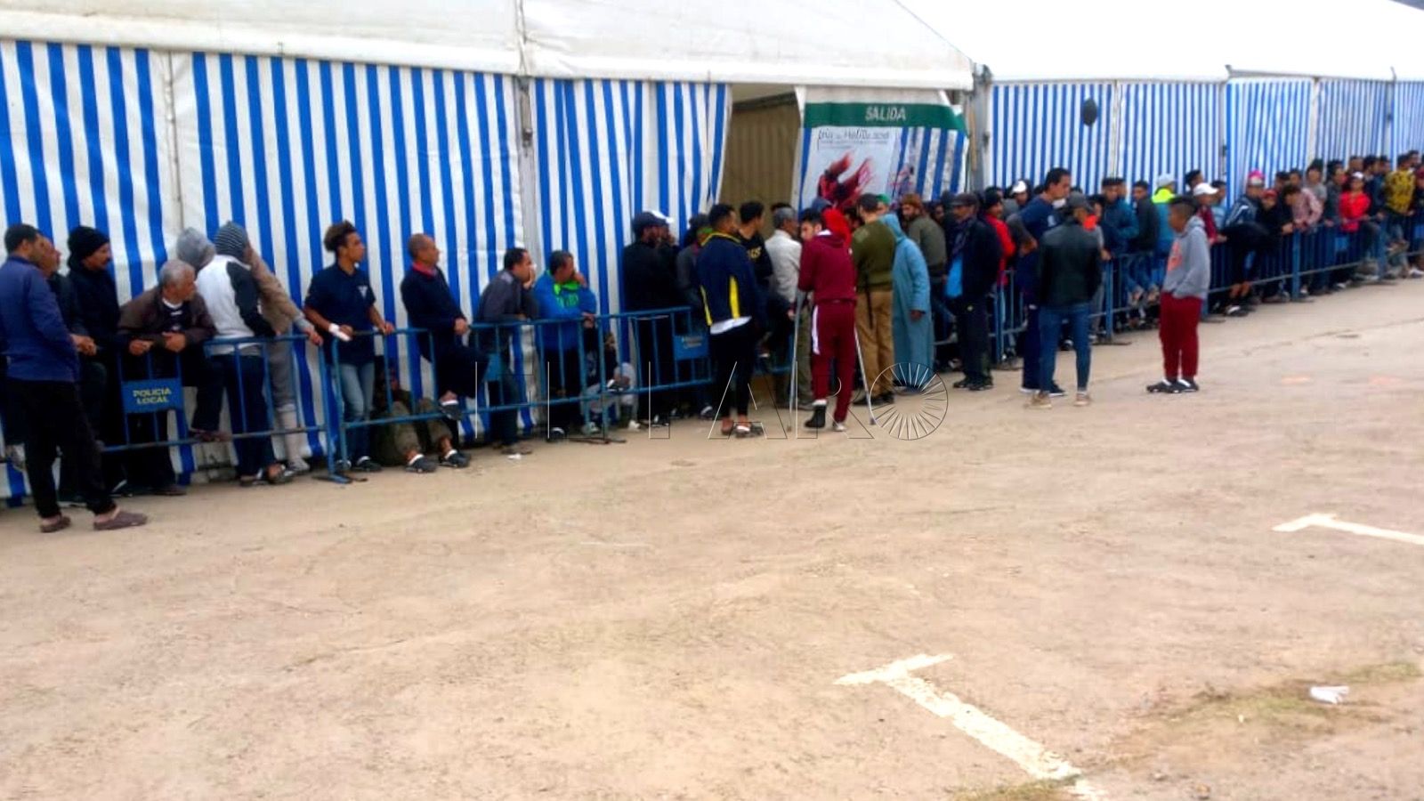 Las duras condiciones en las instalaciones del V Pino