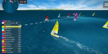 Imagen virtual de las embarcaciones participantes.