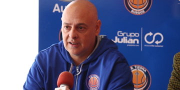 Elorduy, en una rueda de prensa esta temporada.