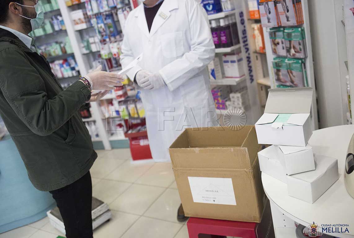 La Ciudad entrega una nueva remesa de mascarillas al Colegio Oficial de Farmacéuticos