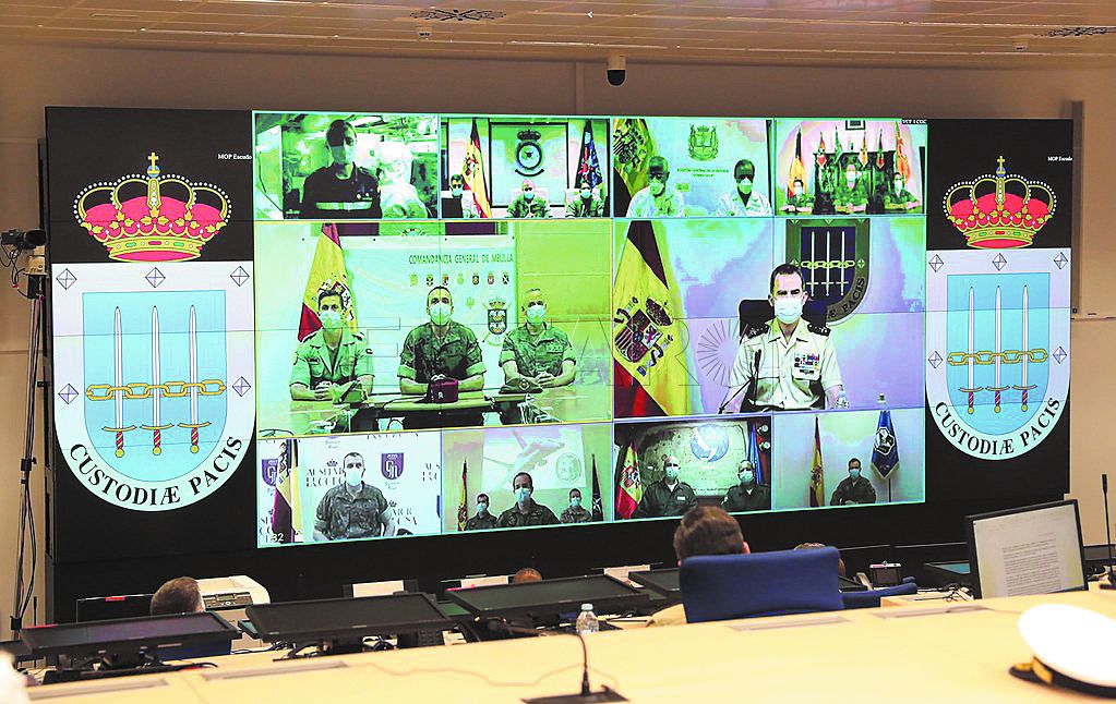 El Rey felicita al Mando Operativo de Melilla con motivo del Día de las FFAA