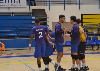 Celebración de un punto en la pasada temporada.