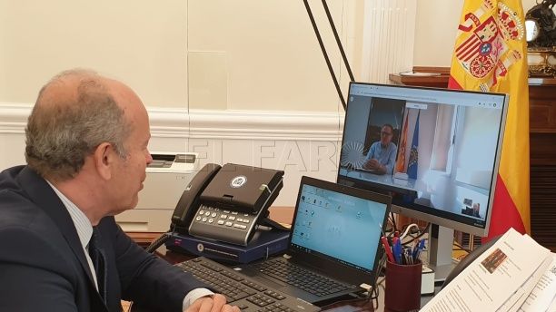 De Castro aborda con Campo el plan de desescalada en la Justicia