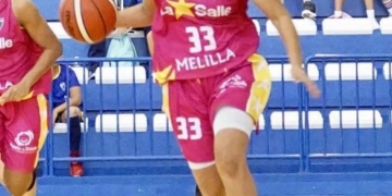 Imagen de Ainara Mohamed durante uno de los partidos disputados.