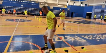 Imagen de una de las sesiones de entrenamientos.