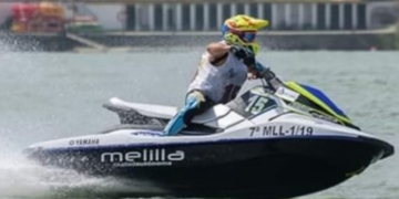 Pedro Pérez, en una de sus carreras nacionales.