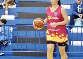 Gloria Muñoz, en uno de los partidos con la escuadra de nuestra ciudad.