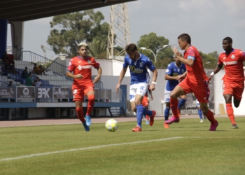 Imagen de uno de los partidos de los unionistas durante la pasada temporada liguera.