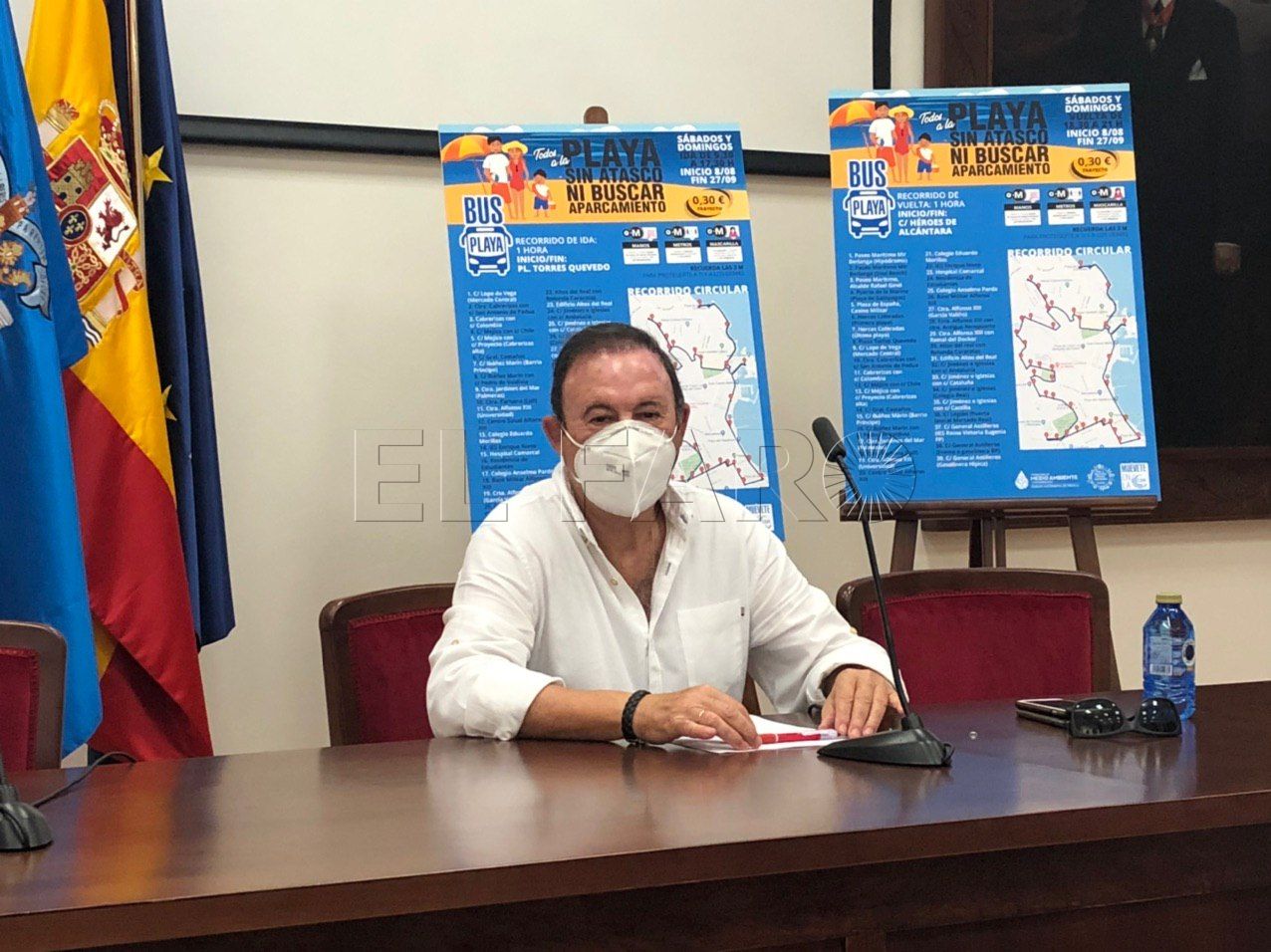 Melilla tendrá una línea de autobús circular para ir a la playa los fines de semana