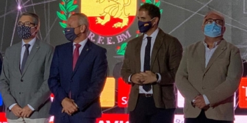 El dirigente melillense en esta gala nacional.