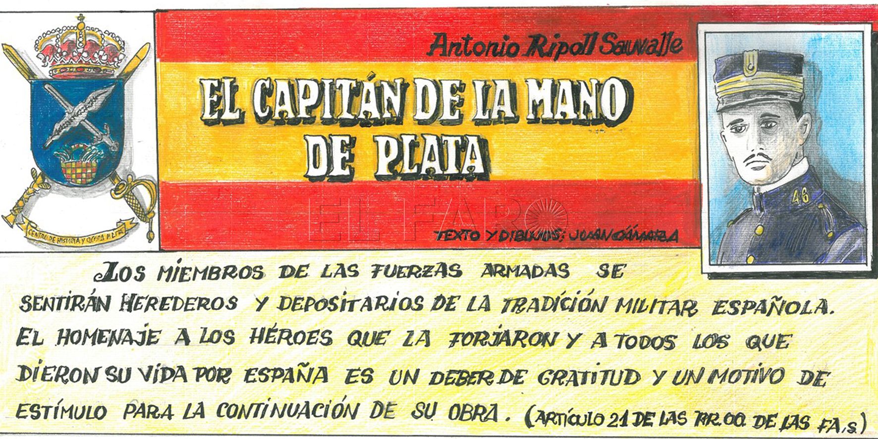 La vida de Antonio Ripoll Sauvalle: el capitán de la mano de plata, en viñetas