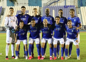 Once inicial con el que saltó al terreno de juego la UD Melilla en su último partido de la Copa RFEF y que se saldó con victoria en la tanda de penaltis..