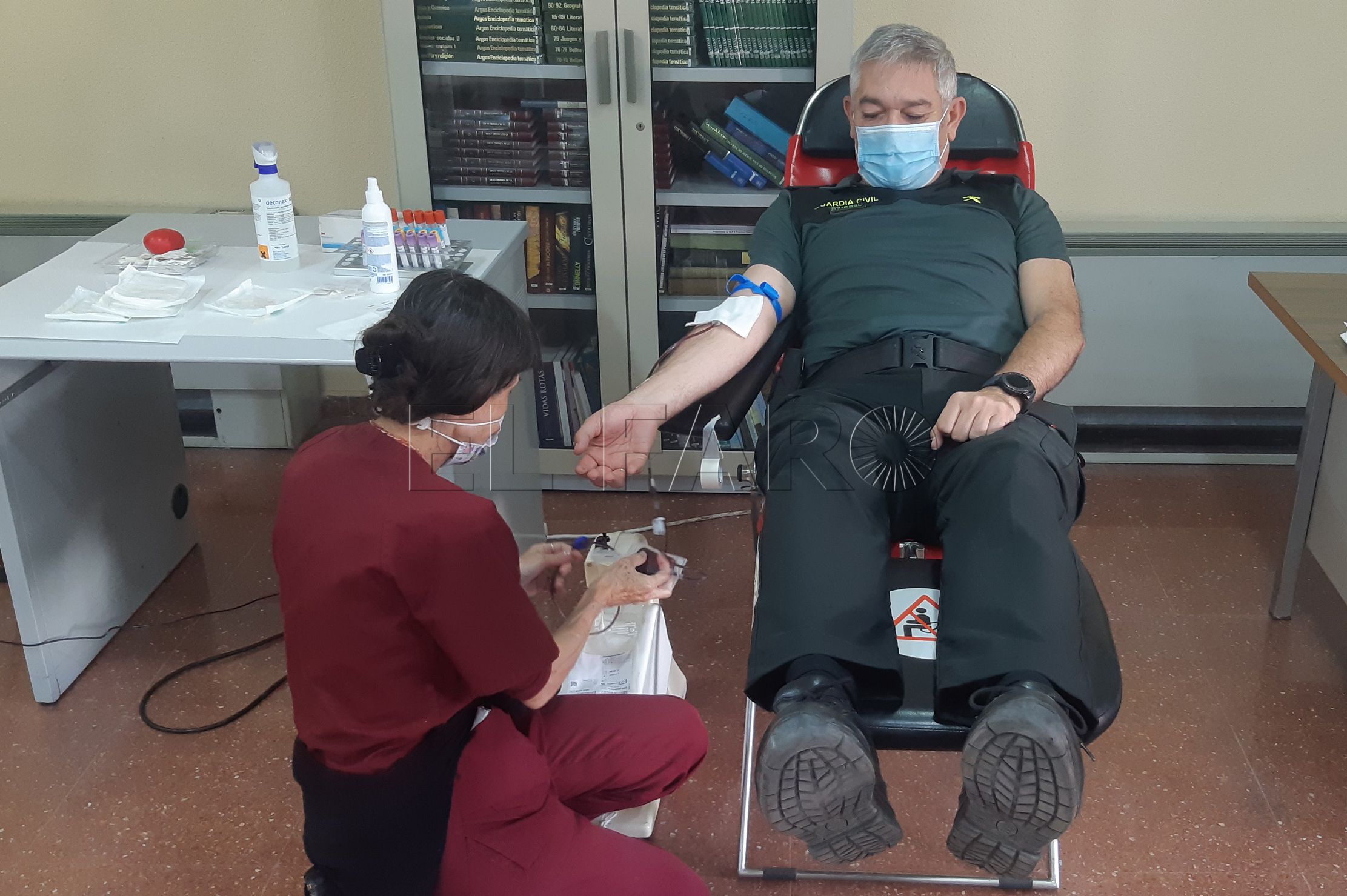 El Ingesa agradece a la Guardia Civil la donación de sangre