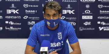 Youssef Al Watani, durante su comparecencia ayer a la sala de prensa del Álvarez Claro.