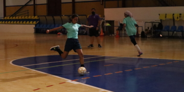 La jugadora melillense, en un entrenamiento.