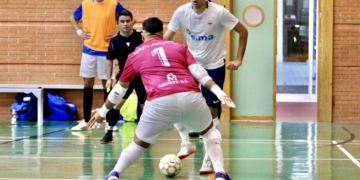 Los melillenses, en el único partido que han jugado esta temporada.