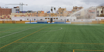 Partido de los peñistas durante la pasada temporada.