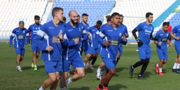 Imagen de una de las sesiones de entrenamientos de esta semana.