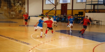 Imagen del partido disputado en la jornada de ayer.