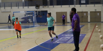 Las melillenses, en una de las sesiones de entrenamientos de esta semana.