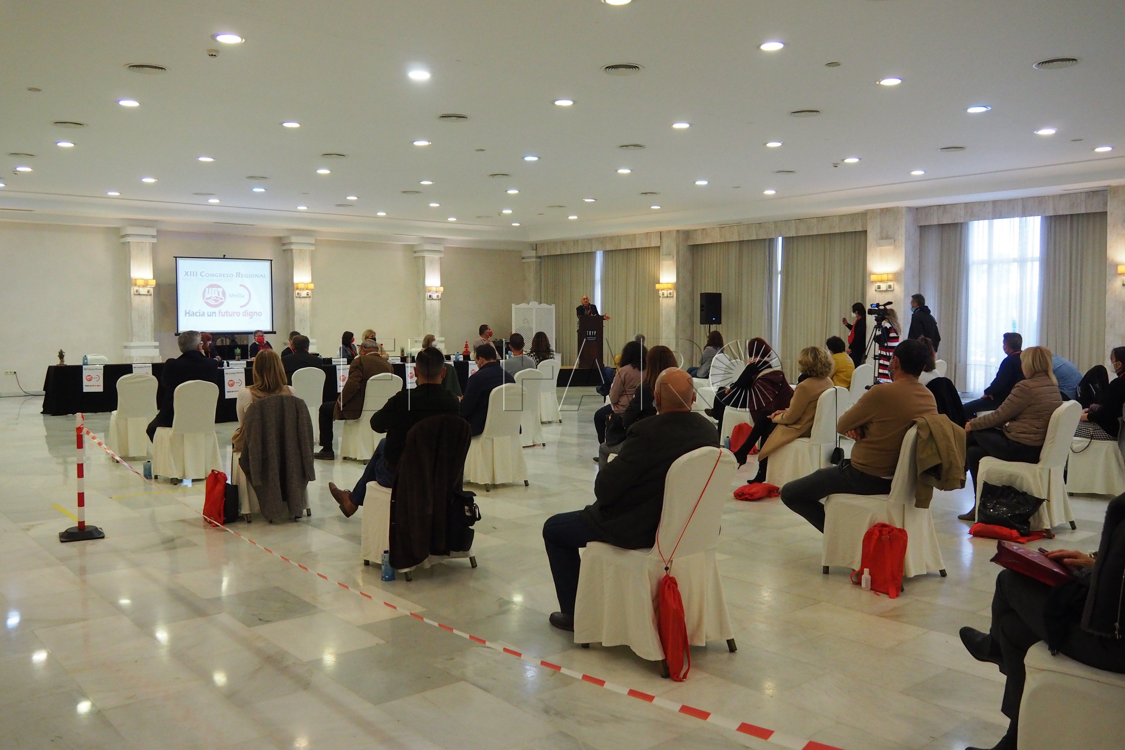 El secretario general de UGT pide que se refuercen las organizaciones sindicales en Melilla