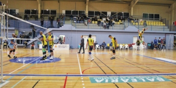 Imagen de uno de los partidos de la pasada jornada de competición dentro de la Superliga Masculina.